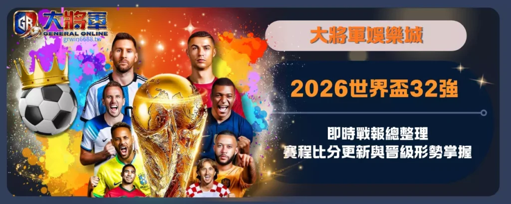 2026世界盃32強即時戰報總整理